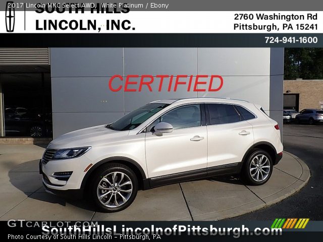 2017 Lincoln MKC Select AWD in White Platinum