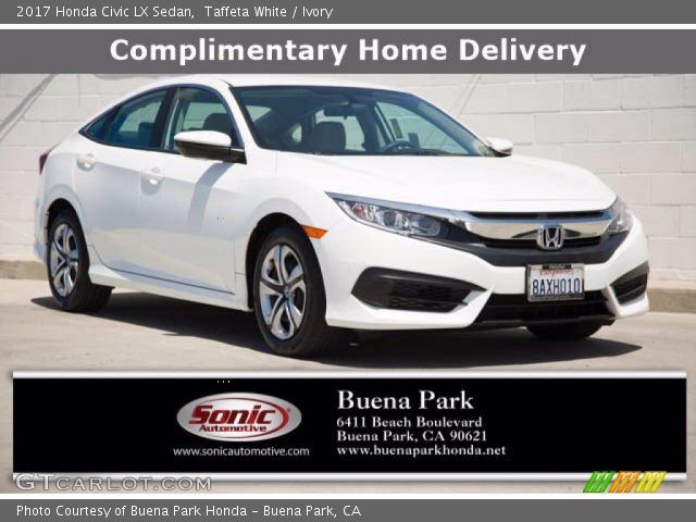 2017 Honda Civic LX Sedan in Taffeta White