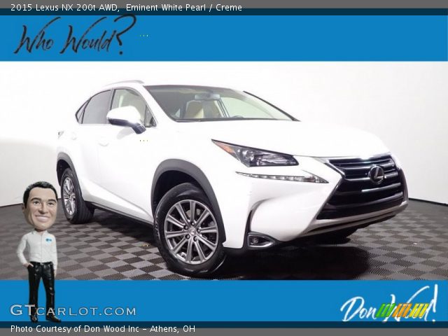 2015 Lexus NX 200t AWD in Eminent White Pearl