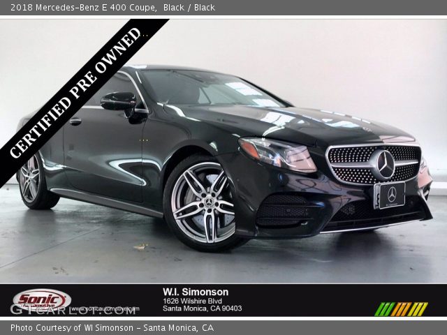2018 Mercedes-Benz E 400 Coupe in Black