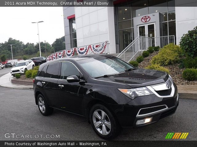 2011 Acura MDX Technology in Crystal Black Pearl