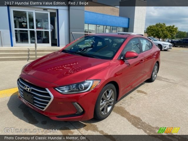 2017 Hyundai Elantra Value Edition in Red