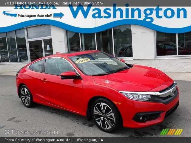 2018 Honda Civic EX-T Coupe in Rallye Red