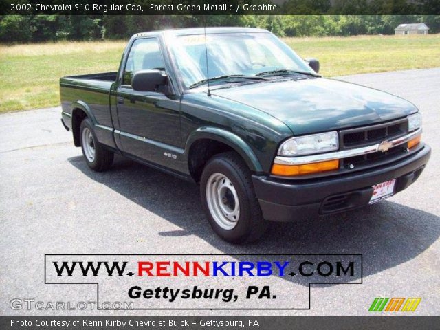 2002 Chevrolet S10 Regular Cab in Forest Green Metallic