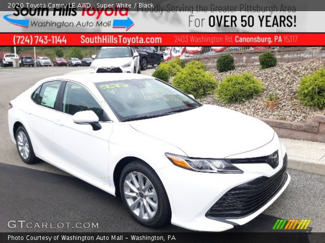 2020 Toyota Camry LE AWD in Super White