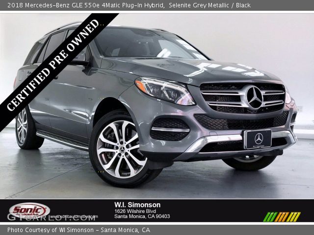 2018 Mercedes-Benz GLE 550e 4Matic Plug-In Hybrid in Selenite Grey Metallic