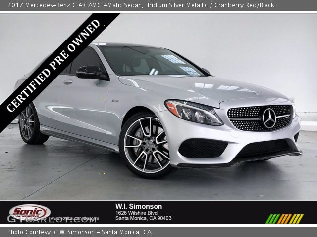 2017 Mercedes-Benz C 43 AMG 4Matic Sedan in Iridium Silver Metallic