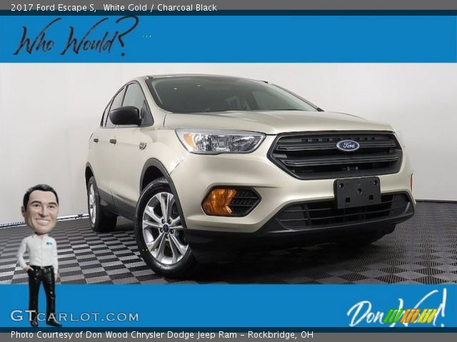 2017 Ford Escape S in White Gold
