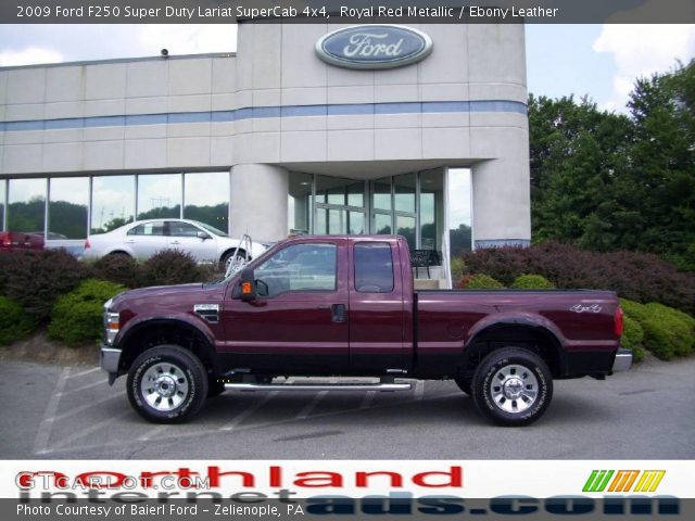 2009 Ford F250 Super Duty Lariat SuperCab 4x4 in Royal Red Metallic