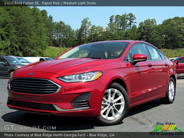 2020 Ford Fusion SE in Rapid Red