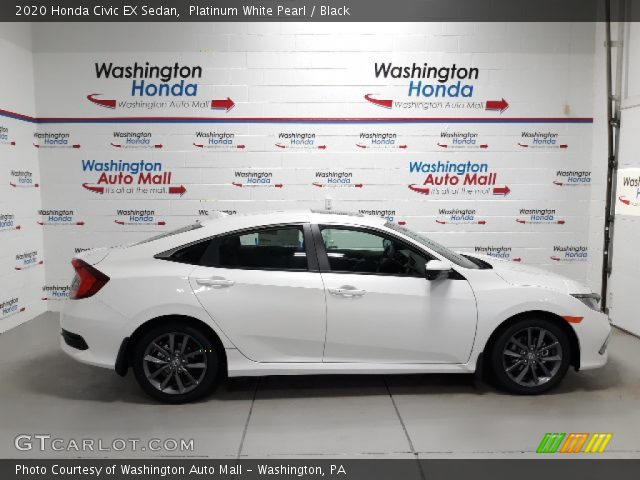 2020 Honda Civic EX Sedan in Platinum White Pearl