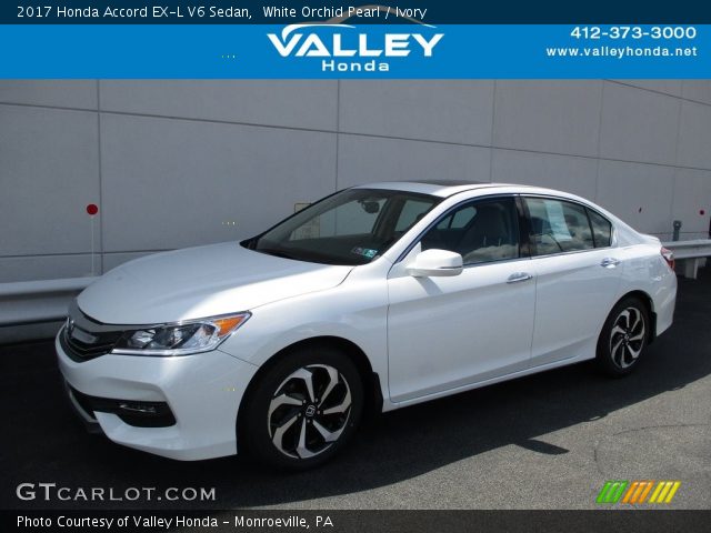 2017 Honda Accord EX-L V6 Sedan in White Orchid Pearl