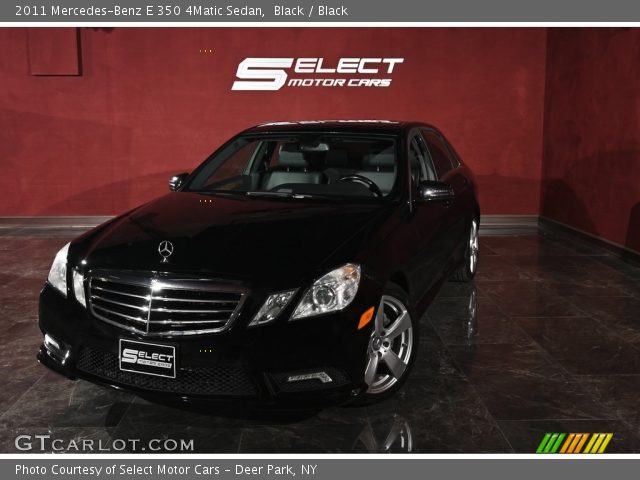 2011 Mercedes-Benz E 350 4Matic Sedan in Black