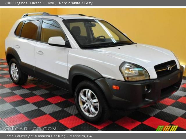 2008 Hyundai Tucson SE 4WD in Nordic White