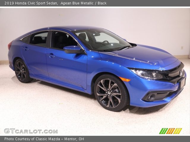 2019 Honda Civic Sport Sedan in Agean Blue Metallic
