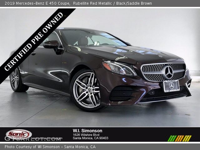 2019 Mercedes-Benz E 450 Coupe in Rubellite Red Metallic