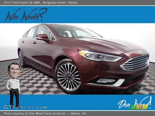 2017 Ford Fusion SE AWD in Burgundy Velvet