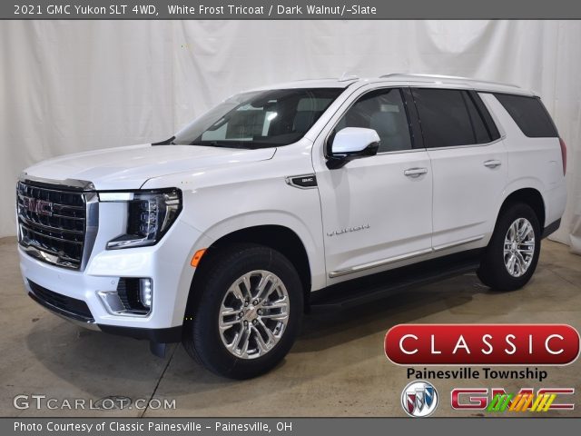 2021 GMC Yukon SLT 4WD in White Frost Tricoat