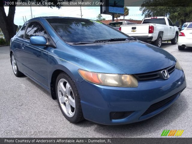 2008 Honda Civic LX Coupe in Atomic Blue Metallic