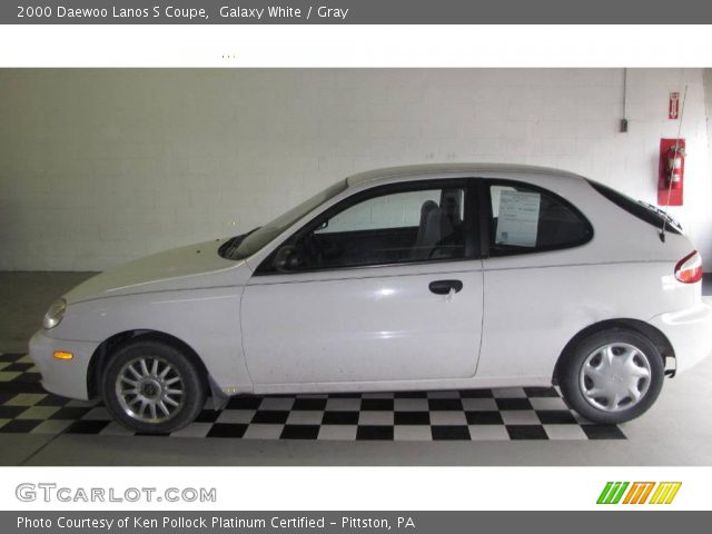 2000 Daewoo Lanos S Coupe in Galaxy White