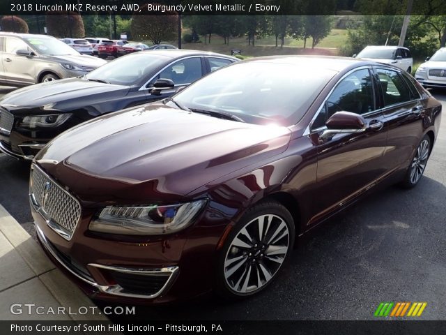 2018 Lincoln MKZ Reserve AWD in Burgundy Velvet Metallic