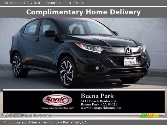 2019 Honda HR-V Sport in Crystal Black Pearl