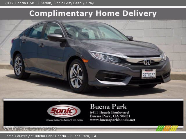 2017 Honda Civic LX Sedan in Sonic Gray Pearl