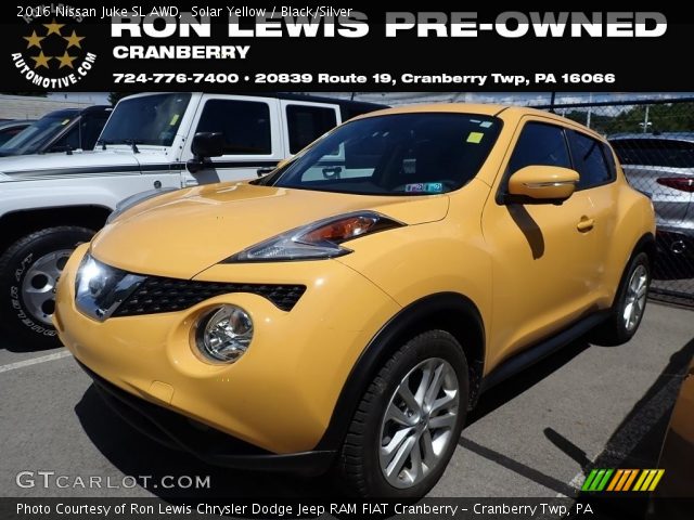 2016 Nissan Juke SL AWD in Solar Yellow