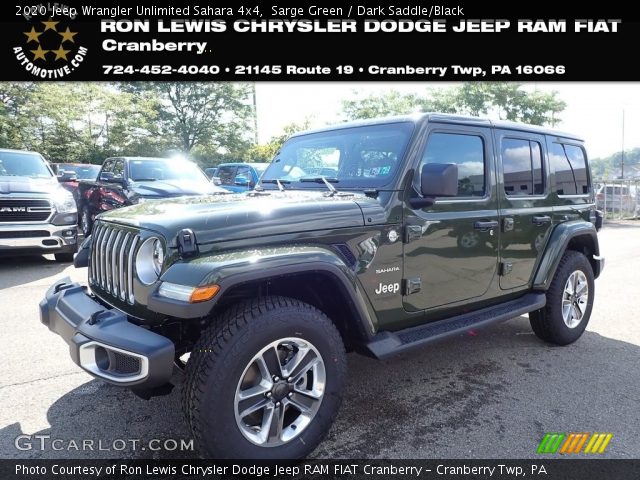 2020 Jeep Wrangler Unlimited Sahara 4x4 in Sarge Green