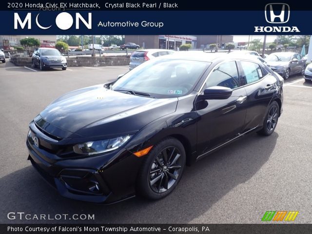 2020 Honda Civic EX Hatchback in Crystal Black Pearl