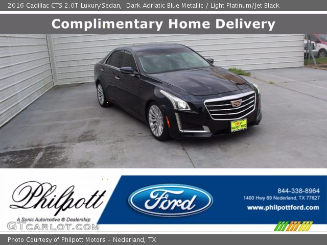 2016 Cadillac CTS 2.0T Luxury Sedan in Dark Adriatic Blue Metallic