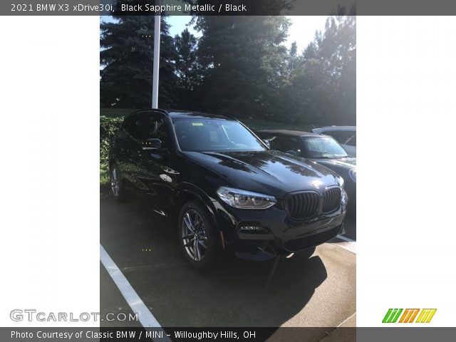 2021 BMW X3 xDrive30i in Black Sapphire Metallic