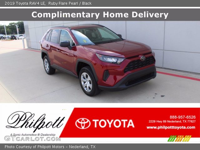 2019 Toyota RAV4 LE in Ruby Flare Pearl
