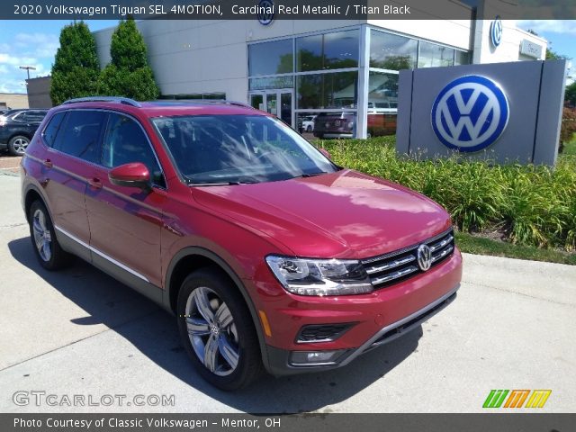 2020 Volkswagen Tiguan SEL 4MOTION in Cardinal Red Metallic