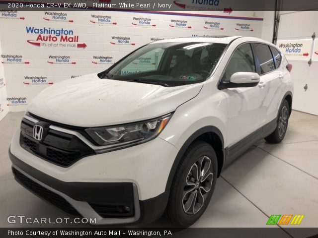 2020 Honda CR-V EX AWD in Platinum White Pearl