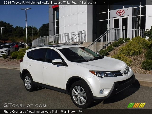 2014 Toyota RAV4 Limited AWD in Blizzard White Pearl