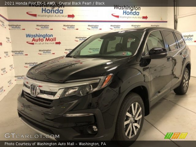 2021 Honda Pilot EX-L AWD in Crystal Black Pearl