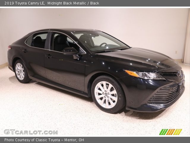 2019 Toyota Camry LE in Midnight Black Metallic