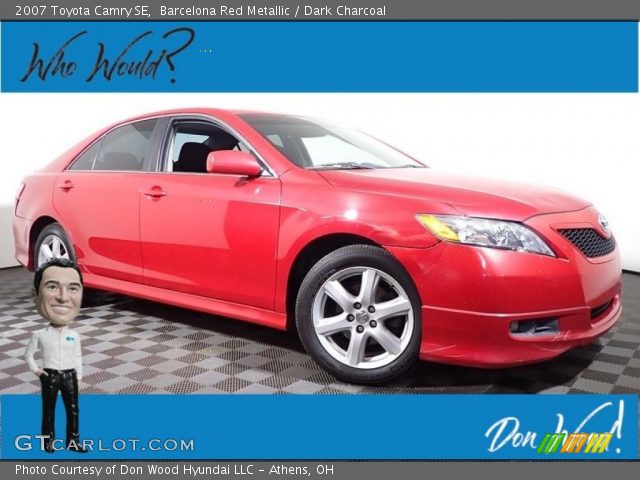 2007 Toyota Camry SE in Barcelona Red Metallic