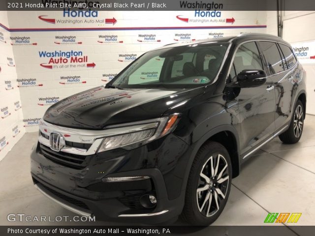2021 Honda Pilot Elite AWD in Crystal Black Pearl