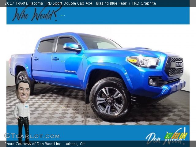 2017 Toyota Tacoma TRD Sport Double Cab 4x4 in Blazing Blue Pearl