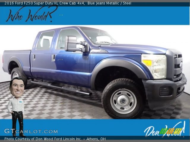 2016 Ford F250 Super Duty XL Crew Cab 4x4 in Blue Jeans Metallic