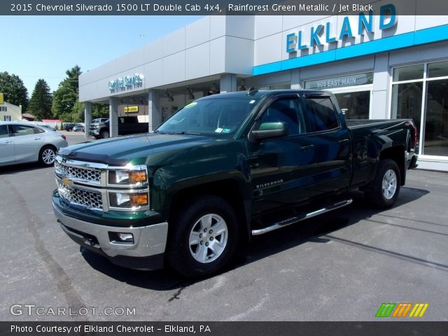 2015 Chevrolet Silverado 1500 LT Double Cab 4x4 in Rainforest Green Metallic