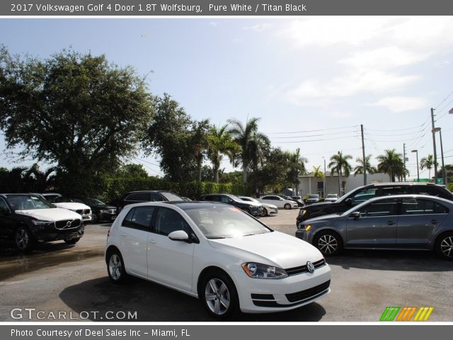 2017 Volkswagen Golf 4 Door 1.8T Wolfsburg in Pure White