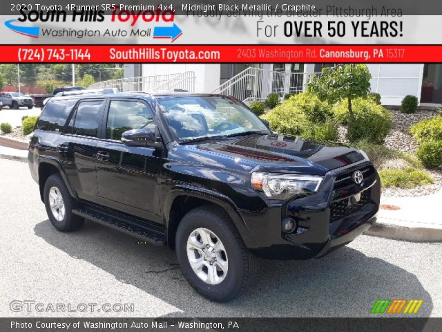 2020 Toyota 4Runner SR5 Premium 4x4 in Midnight Black Metallic