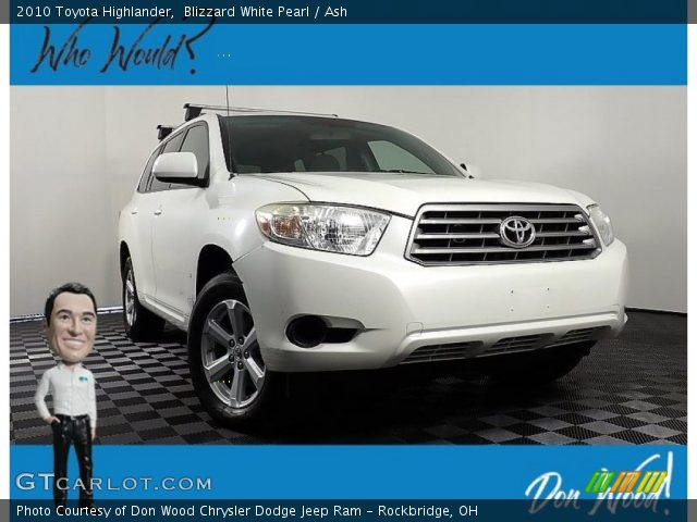 2010 Toyota Highlander  in Blizzard White Pearl