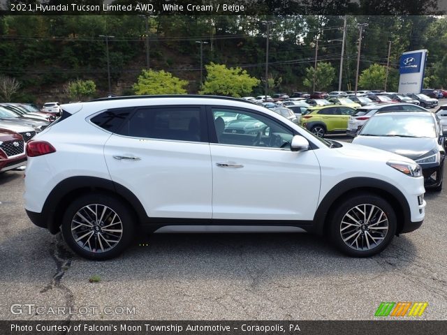 2021 Hyundai Tucson Limited AWD in White Cream