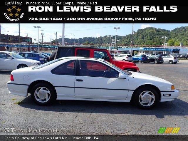 1989 Ford Thunderbird SC Super Coupe in White
