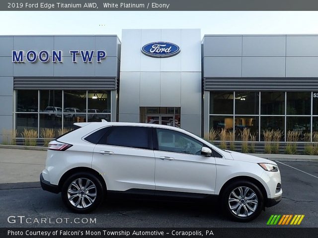 2019 Ford Edge Titanium AWD in White Platinum