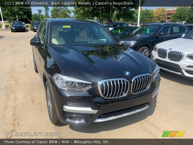 2021 BMW X3 xDrive30i in Black Sapphire Metallic